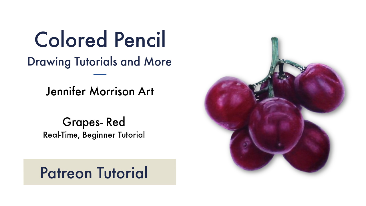 Link to Colored Pencil Drawing Tutorial of Red Grapes