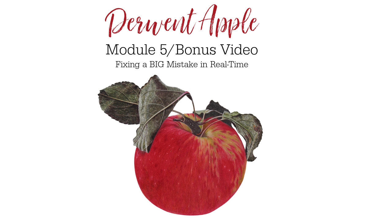 Link to Colored Pencil Drawing Tutorial of a Derwent Apple