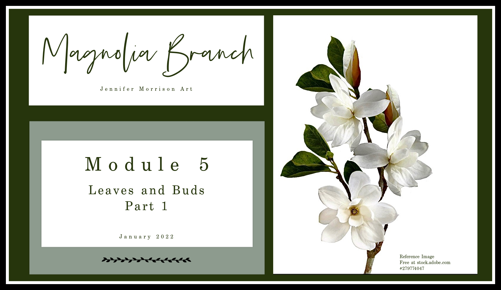 Link to Colored Pencil Drawing Tutorial of a Magnolia Branch