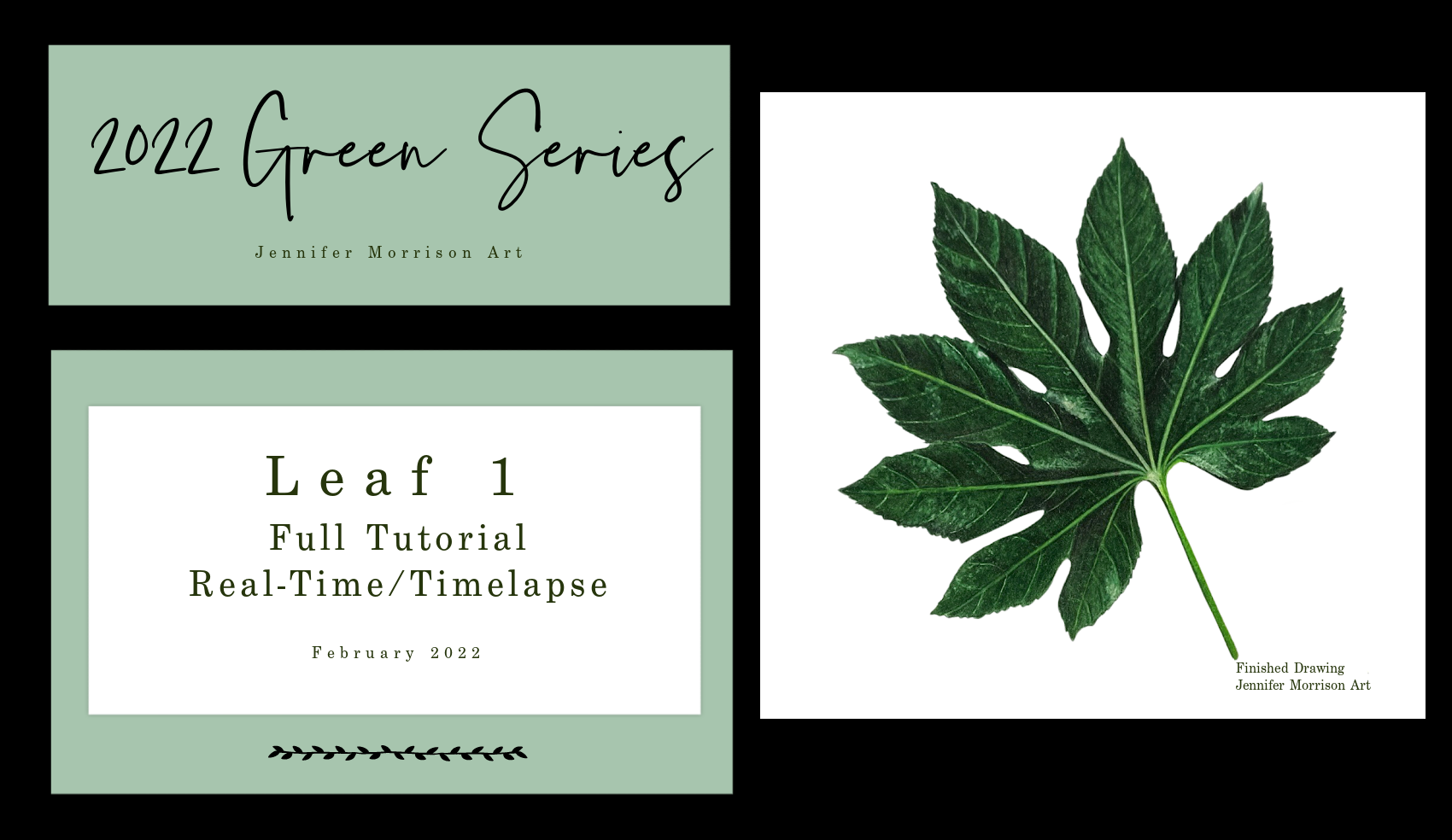 Link to Colored Pencil Drawing Tutorial of a Green Leaf