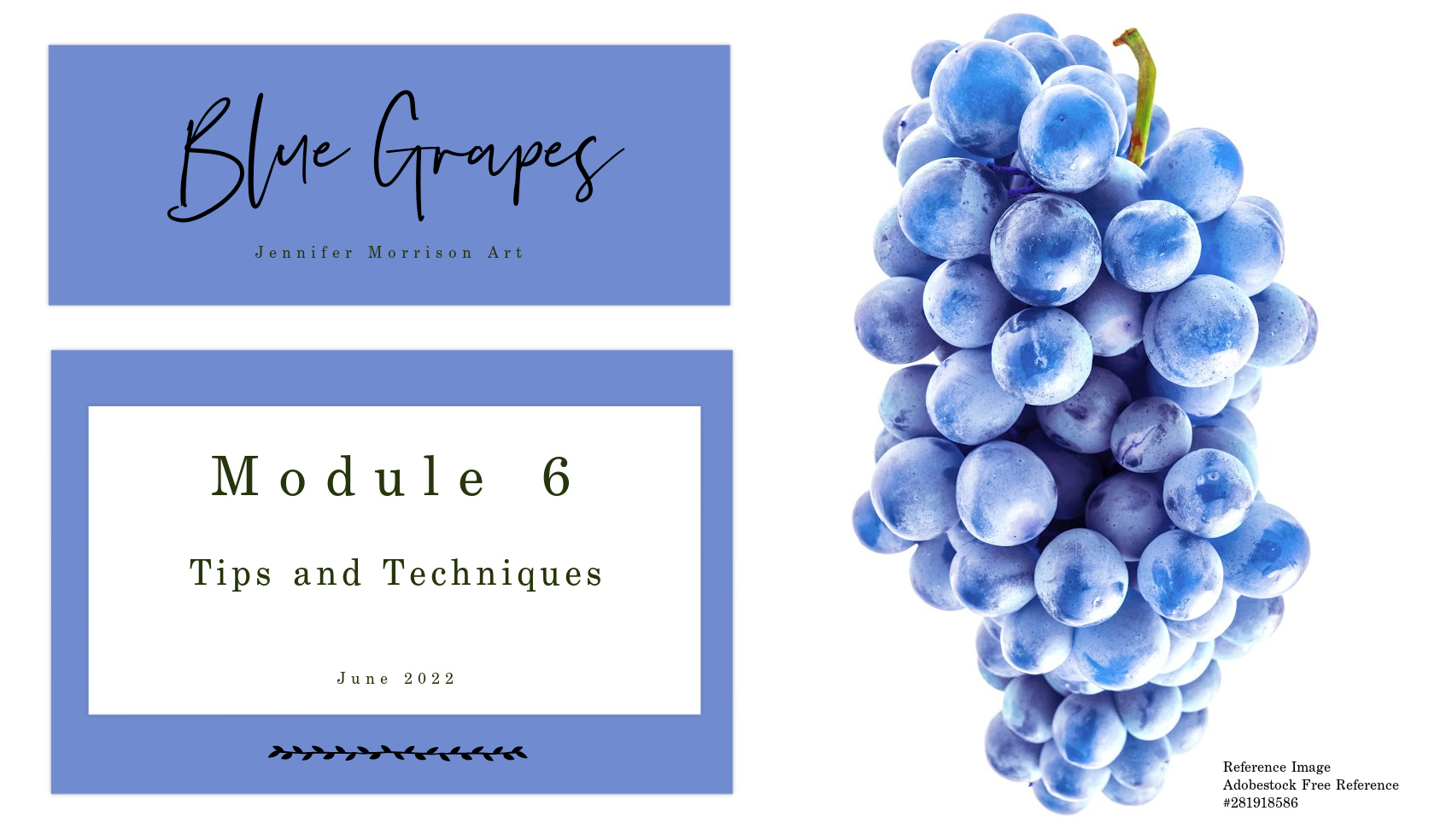 Link to Colored Pencil Drawing Tutorial of Blue Grapes