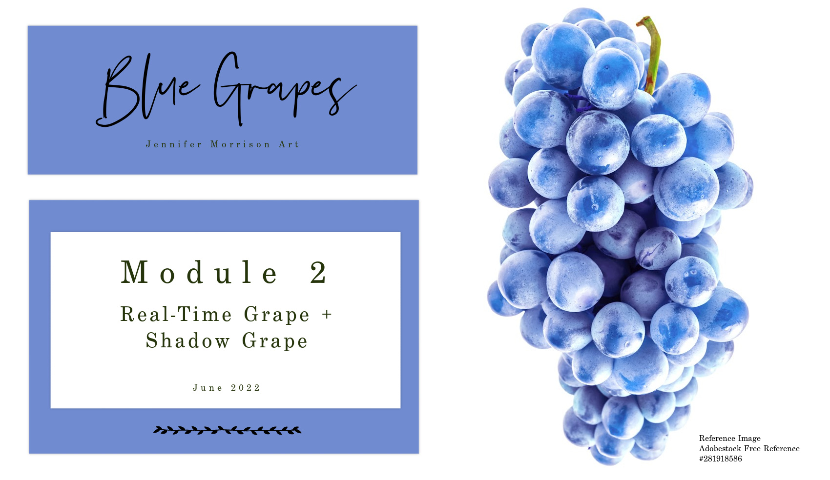 Link to Colored Pencil Drawing Tutorial of Blue Grapes
