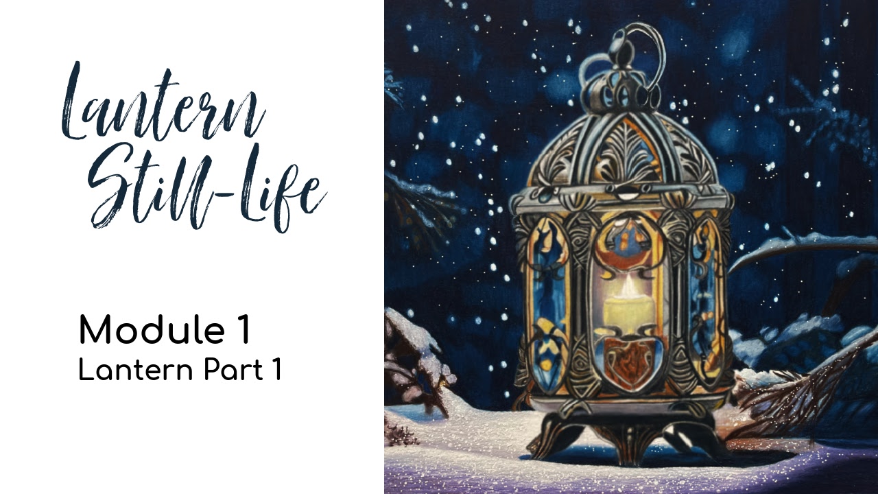 Link to Colored Pencil Drawing Tutorial of a Lantern Still Life