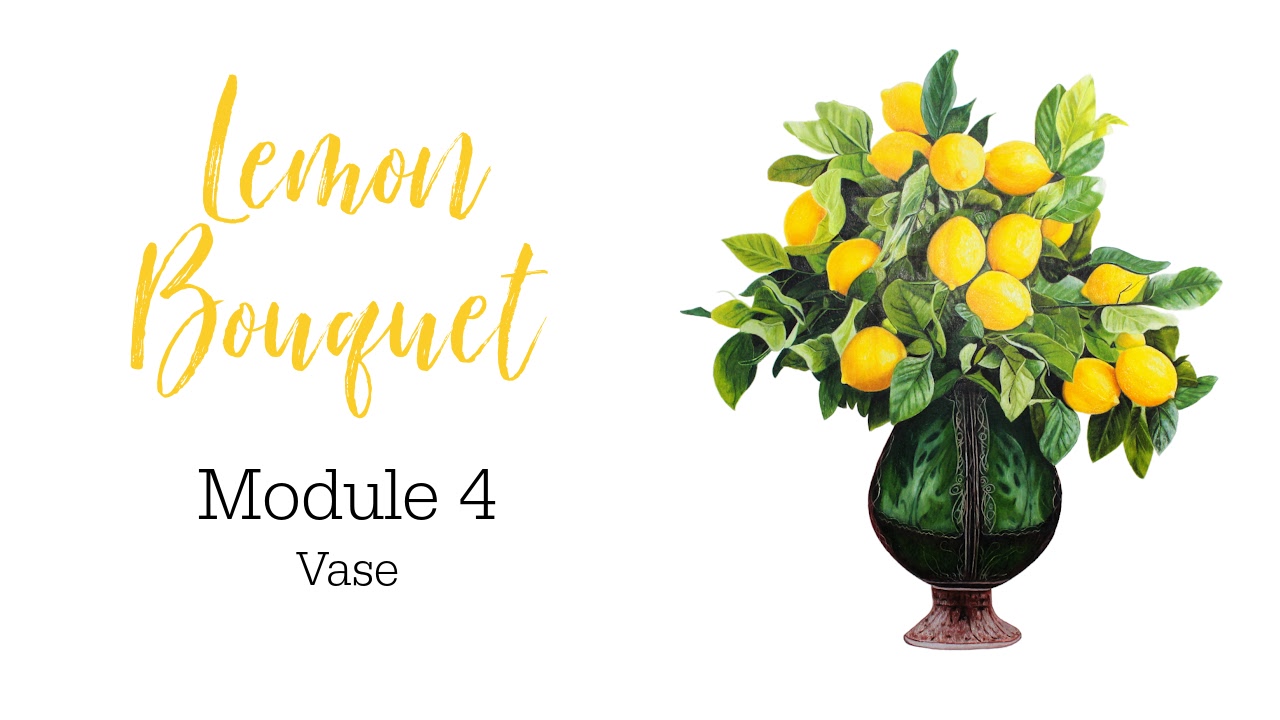 Link to Colored Pencil Drawing Tutorial of a Lemon Bouquet