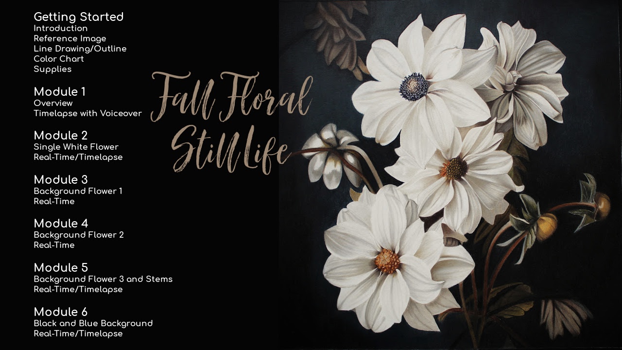 Link to Colored Pencil Drawing Tutorial of a Blue Mum