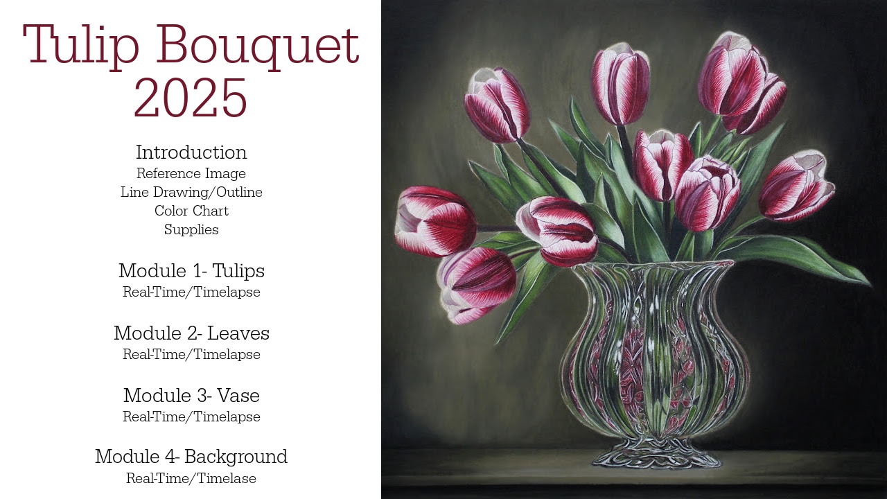 Link to Colored Pencil Drawing Tutorial of a Blue Mum