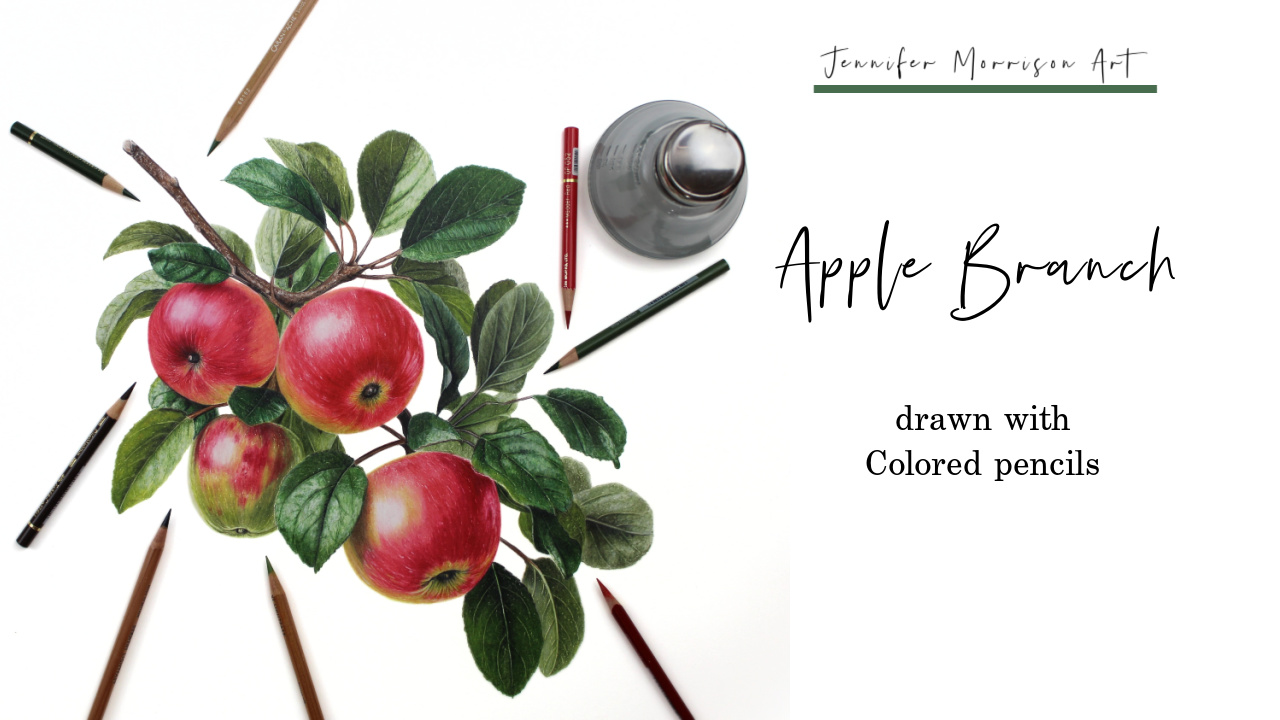 Link to Colored Pencil Drawing Video of a Blue Mum