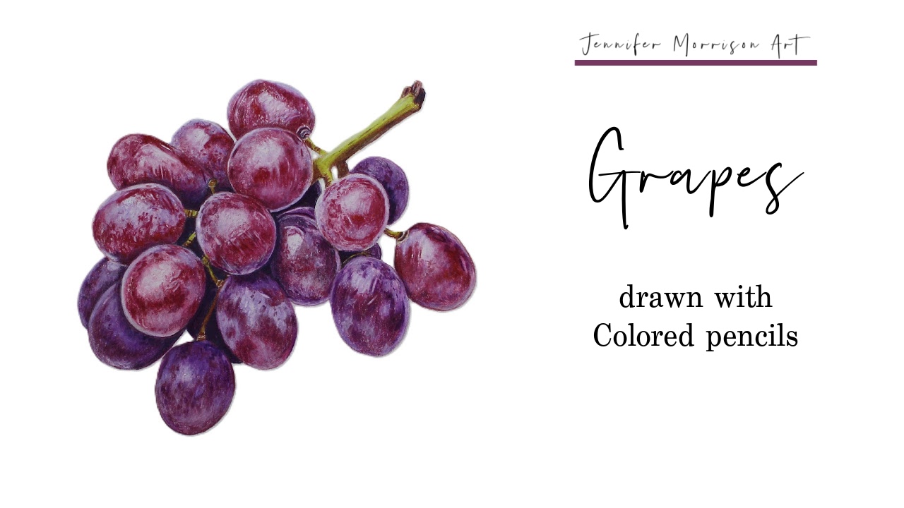 Link to Colored Pencil Drawing Video of a Blue Mum